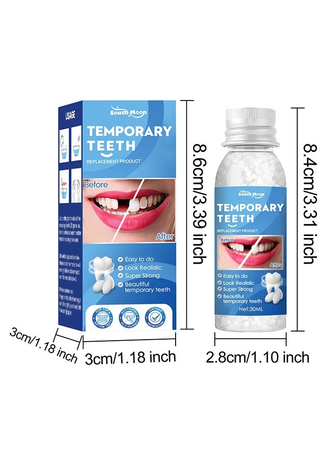 SOUTH MOON Tooth Repair Kit - Teeth Replacement Kit for Temporary Restoration of Missing & Broken Teeth Replacement Dentures, DIY Heat Fit Beads - Image 2