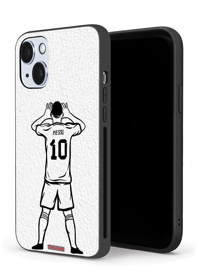 Tolwak Apple iPhone 14 Protective Case Messi Sketch - Image 1