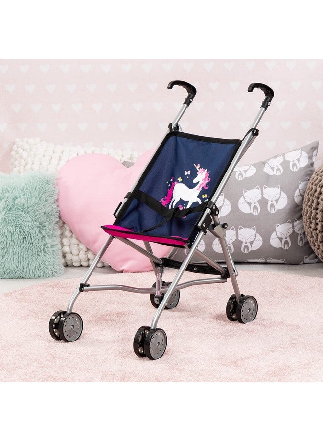 Bayer Design عربة دمى حتى 18 بوصة دمى زرقاء/وردية - Image 5