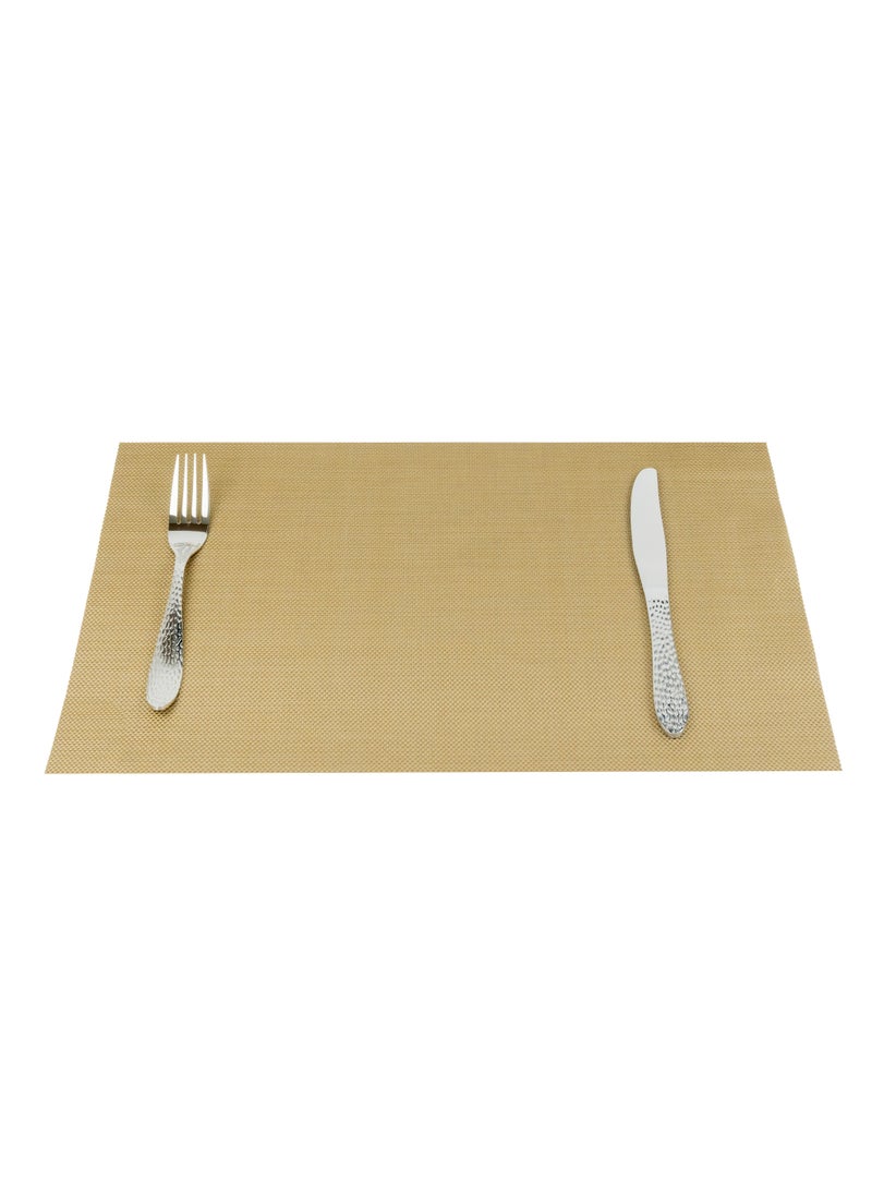 Home Non-Slip Woven Vinyl Insulation Place Mat 30 x 45 cm Heat Resistant Tabletop Placemat Washable Table Mats for Home Restaurants and Party Decoration  - Image 2