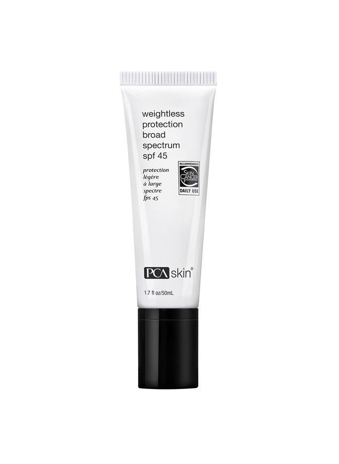 PCA SKIN - Weightless Protection Broad Spectrum SPF 45 - Oil-Free Hydrating Face Sunscreen with 8.4% Zinc Oxide for Acne-Prone Skin & All Skin Types (1.7 fl oz) - Image 1