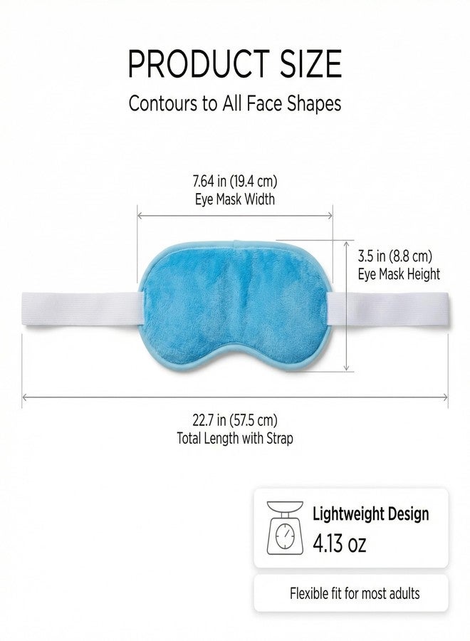 Inscool Cooling Eye Mask 2 Pack, Gel Eye Mask Cold Pack for Puffiness, Ice Eye Mask for Puffy Eyes, Hot Cold Compress for Eyes, Reusable Freezer Eye Mask Blue and Pink Color - Image 4