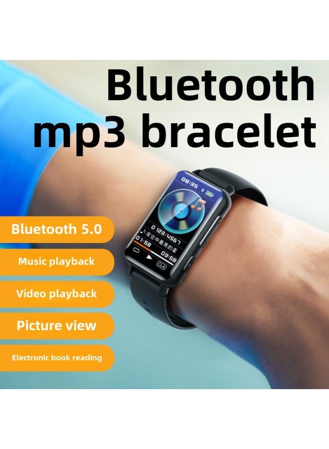 S18 Watch Mp3 Player Bluetooth Walkman Student Multifunctional E-book Sports Bracelet Mp4-Body Color:Black-Memory Capacity:16GB  - Image 2