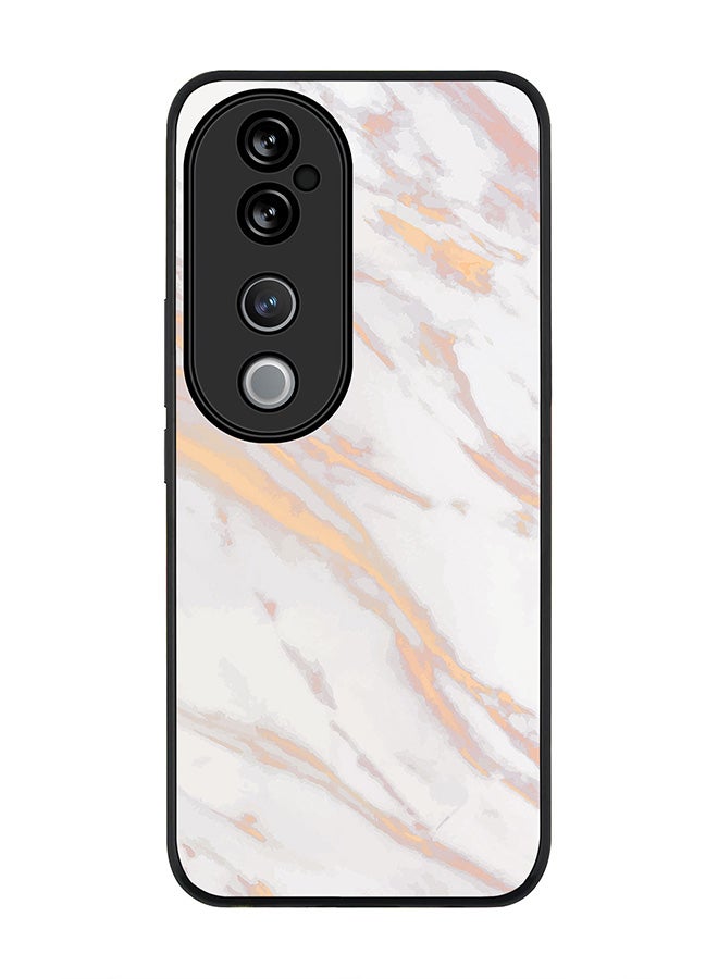 Stylizedd For vivo V40 5G /vivo V40 Pro Case,Slim fit Camera Protection, Shockproof Thin Phone cover - Marble Print Gold Grey - Image 1