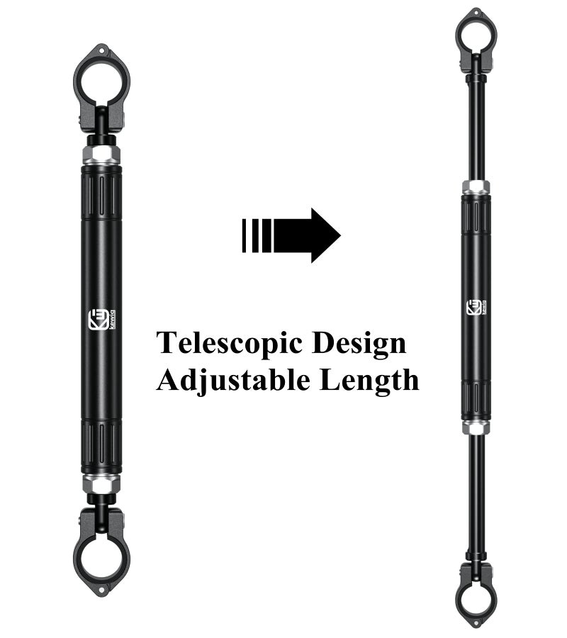 BRCOVAN Aluminum Alloy Cross Bar for Motorcycle, Length Adjustable Design Handlebar Extender Extension, Motorcycle Balance Bar Reinforce Lever Compatible with Handlebar 22mm in Diameter - Image 3