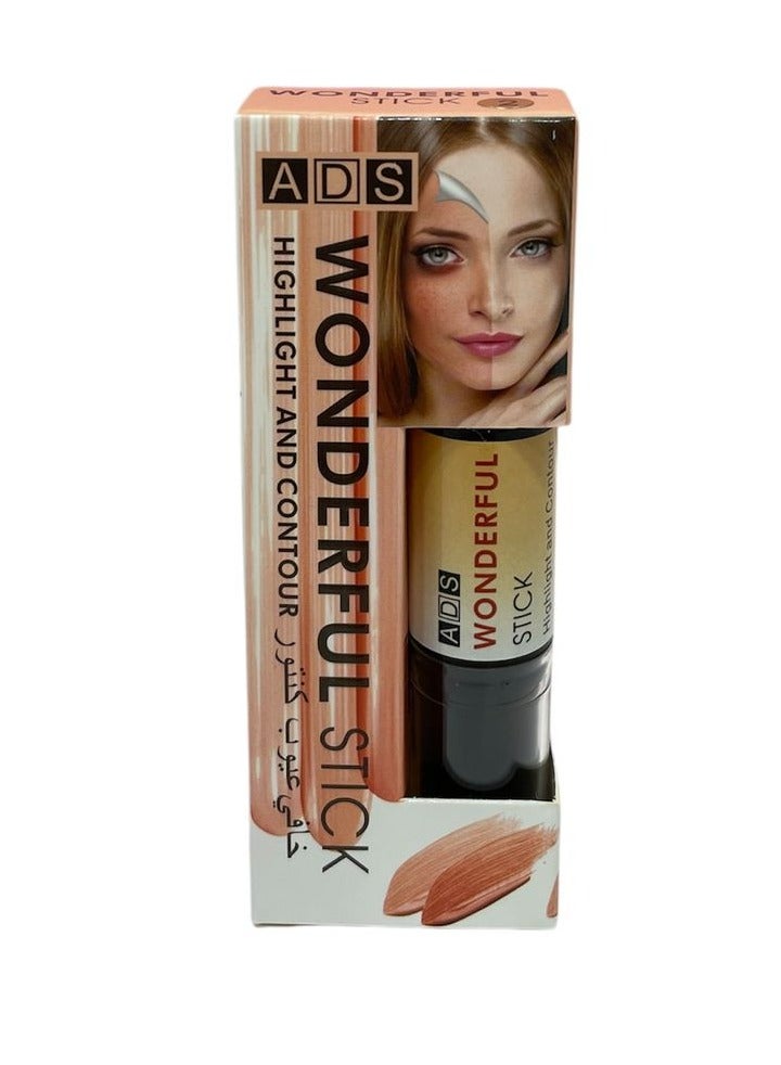 ADS Long Lasting Face Foundation Concealer Pen Dark Circle Corrector Contour Stick - Image 5