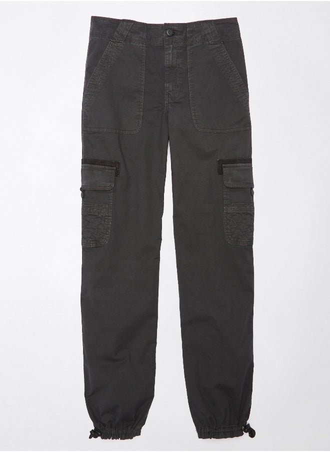 American Eagle - AE بنطال رياضي فضفاض عالي الخصر - Image 1