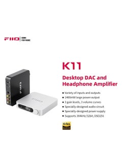 FiiO FiiO K11 Truly Balanced Desktop DAC and Headphone Amplifier - Black  - Image 4