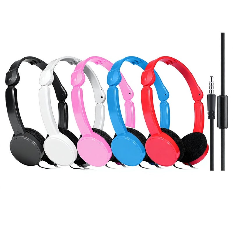 KUBITE T-111 3.5mm Wired Over-ear Headphones Foldable Sports Headset Portable Music Gaming Earphones w/ Microphone for Kids MP4 MP3 Smartphones Laptop Tablet PC - Image 4