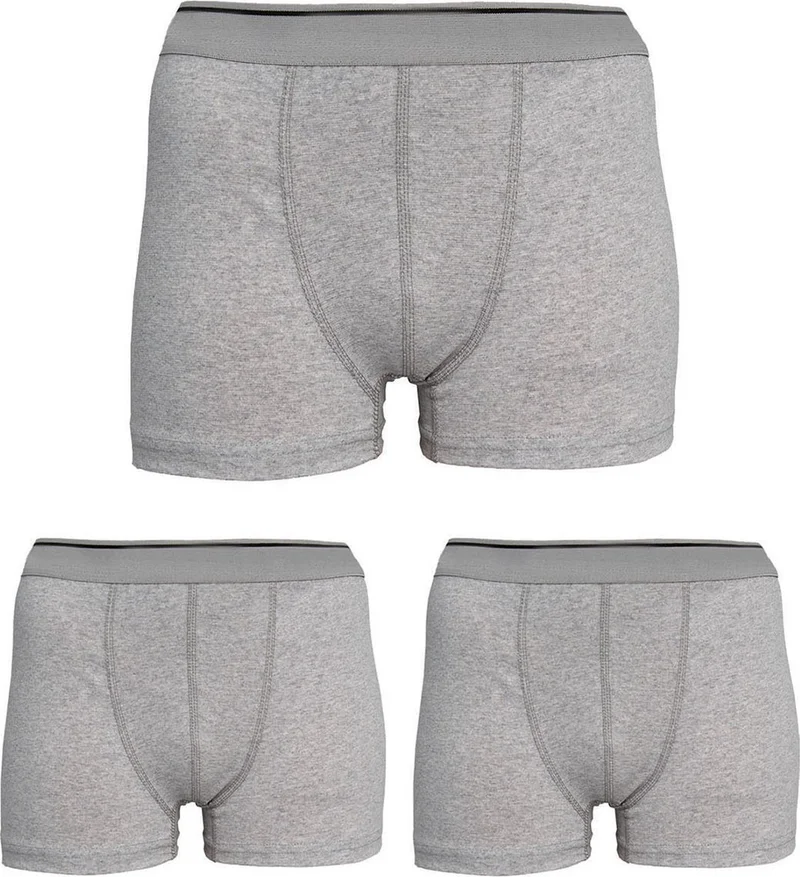 بيليفانتي كولكشن Men's Cotton 6-Piece Gray Sports Undershirt and 6-Piece Gray Boxer 12 Piece Set