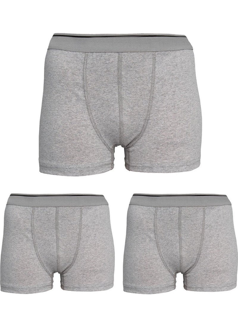 Belifanti Collection Men's Cotton 6-Piece Gray Sports Undershirt and 6-Piece Gray Boxer 12 Piece Set  - Image 5