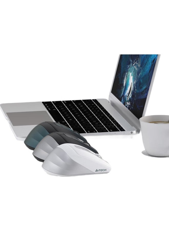 A4TECH Fb35Cs Flying Bird Wireless Bluetooth Mouse, Quiet Rechargeable Model For Ipad, Apple Mac, Laptop, Office Use, Steel Gray - Image 1