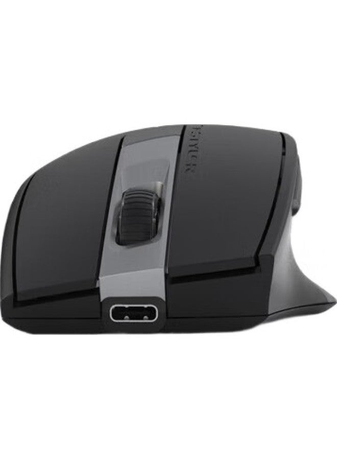 A4TECH Fb35Cs Flying Bird Wireless Bluetooth Mouse, Quiet Rechargeable Model For Ipad, Apple Mac, Laptop, Office Use, Steel Gray - Image 2