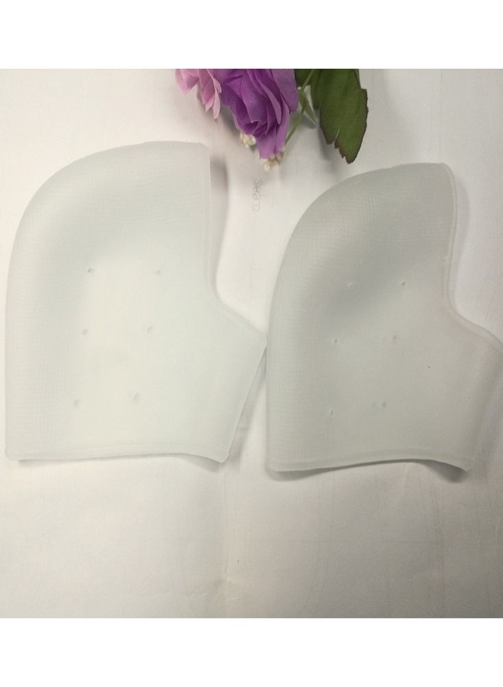 DubaiGallery 2pcs New Silicone Feet Care Socks Moisturizing Gel Thin Heel Socks With Hole Cracked Foot Protectors Skin Care Foot Care Tool - Image 2
