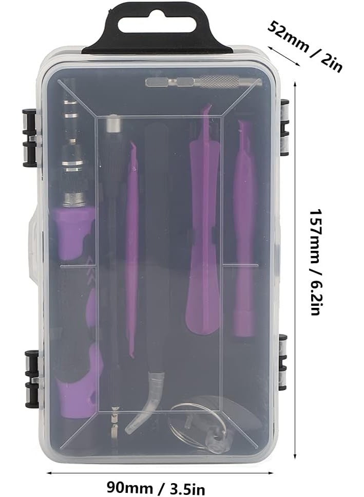 Arabest Purple Magnetic Screwdriver Set, Electronics Repair Tool Kit Micro Magnetic Bit for iPhone, Computer, Laptop, Phone, Mac, Tablet, Home DIY, Game Consoles, Glasses, Watch, Doorbell, 115 in 1 - Image 2