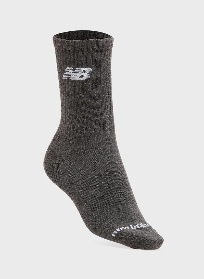 New Balance 3 Pack Everyday Lightweight Quarter Crew Socks