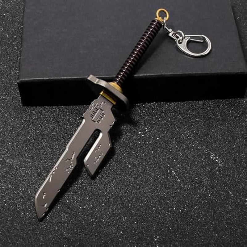 سلسلة مفاتيح مستوحاة من جيه جيه كيه فوشيجورو توجي - منقوشة بمقبض ملفوف - هدية انيمي داكنة لمحبي جيه جيه كيه - Image 5