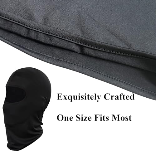 monochef 6pcs Ski Mask Balaclava Full Face Mask Cover Summer Face UV Protector Protection Windproof Men Women Outdoor Sports Black - Image 3