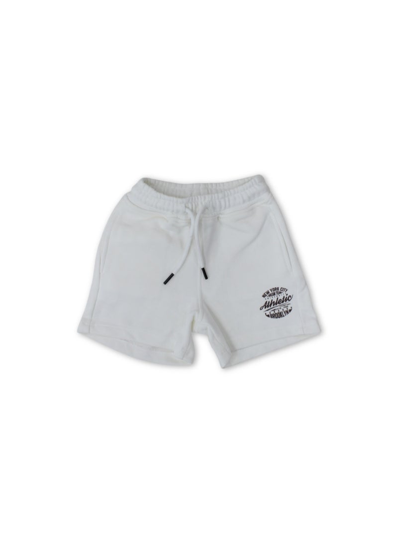 Pompelo Boys Cotton Short – Off-White - Image 1