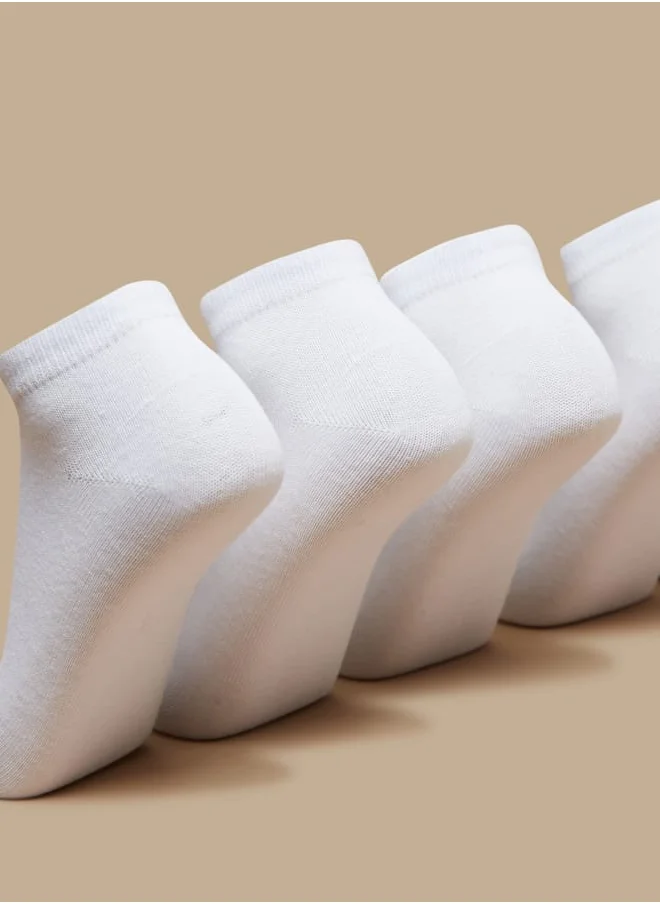 JUNIORS Textured Ankle Length Socks - Set of 5