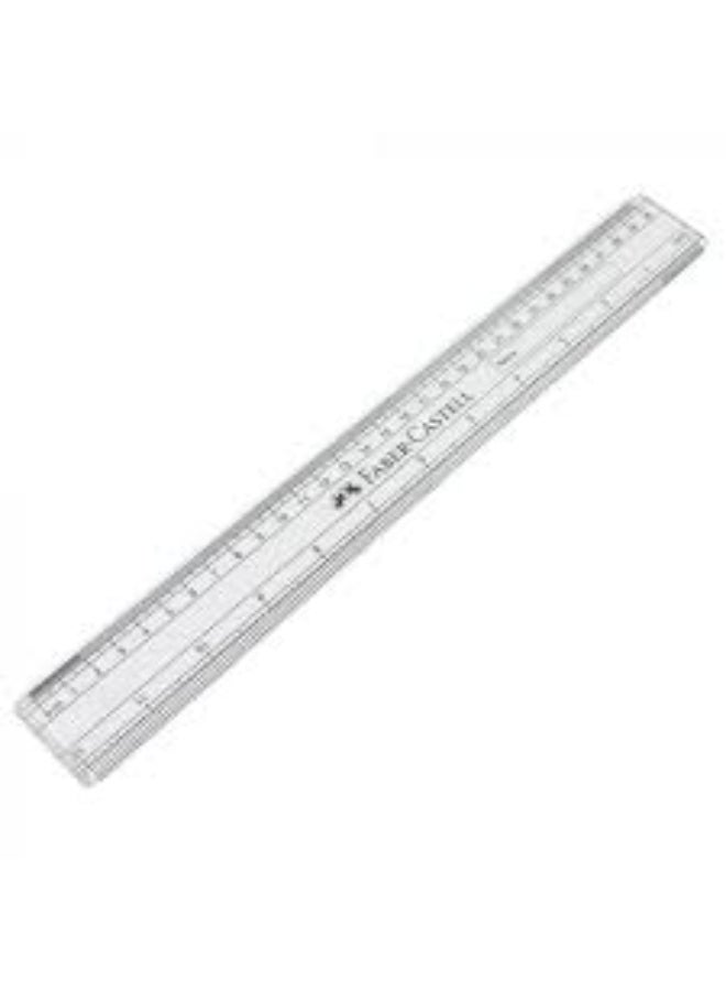 FABER-CASTELL Transparent Plastic Ruler 30cm - Image 2