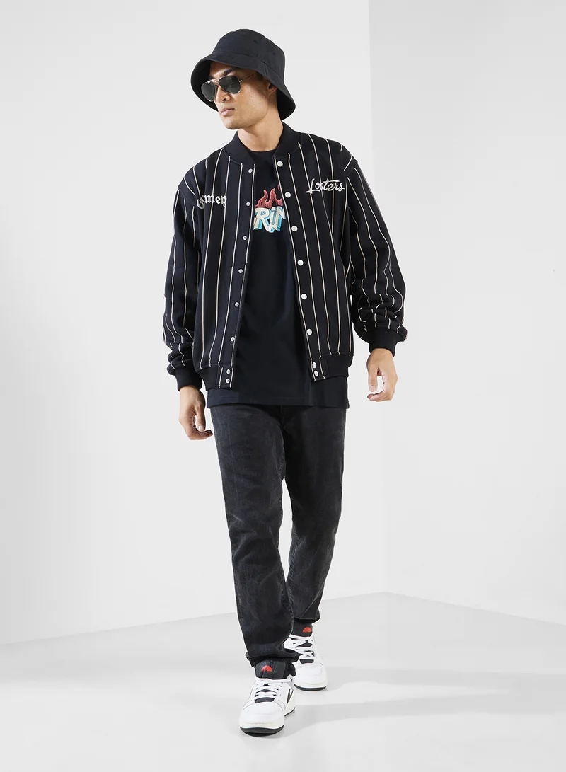 جرايمي Causing Panic Fleece Button Sweatshirt