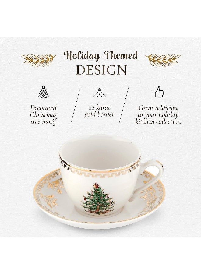Spode Christmas Tree Gold 4-Piece Holiday Dinnerware Set - Image 4