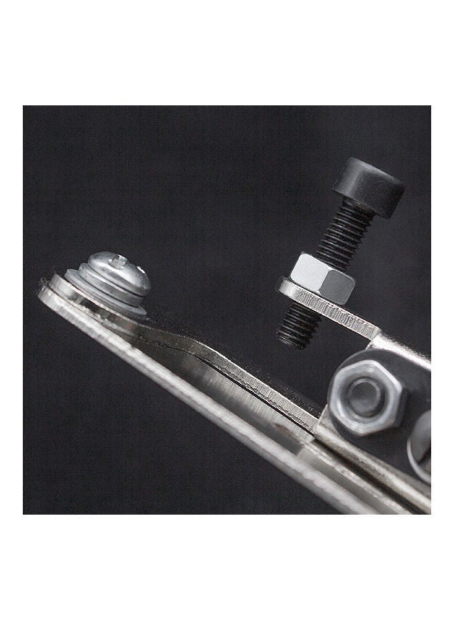 NIBEMINENT Adjustable Metal Zipper Guide Attachment for Home Industrial Sewing Machine Silver 12 x 2cm - Image 5