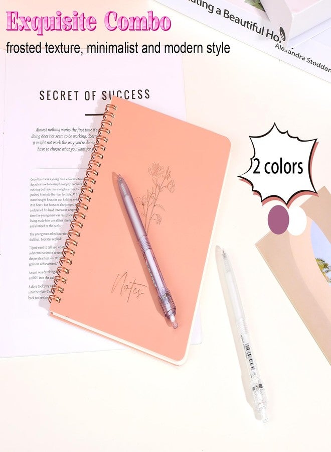 Heclia Fidget Pens for Adults, 2PCS Sensory Pens 0.5mm Fine Point No Bleed Quick Dry Gel Pen for Office, School, Note Taking, Stress Relief, Smooth Writing Ballpoint Pen for ADHD White & Purple - Image 4