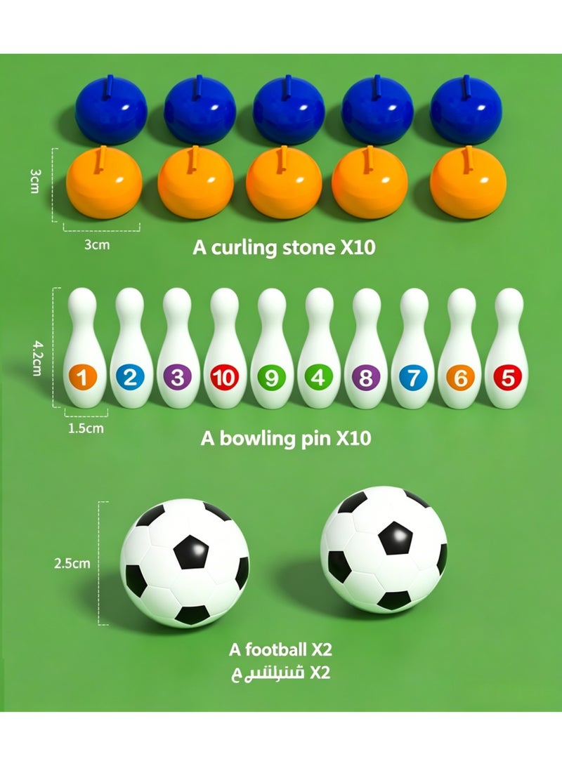 MWZ Kids Table Soccer - Interactive Family Game for Boys, Dual Player Desktop Playset, Birthday Gift, Educational  Toy - Image 4