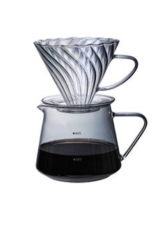 EqiEch V60 صب أكثر من مجموعة صانع القهوة اللاسلكي مطحنة القهوة الكهربائية اليد المشروب بالتنقيط ماكينة القهوة 11 قطعة مجموعة مناسبة ل 1-4 أكواب  - Image 3