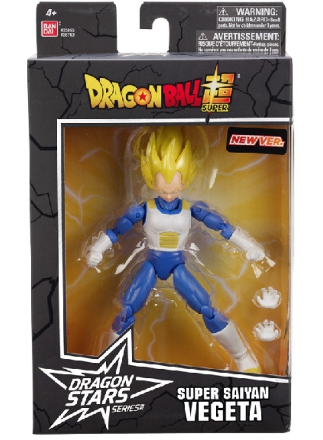 Bandai Dragon Ball Stars Super Saiyan Vegeta 6.5-Inches | Collectible Action Figure | Display Figure | Interchangeable Hands | Perfect Gift for Collectors, Manga & Anime Lovers! - Image 1