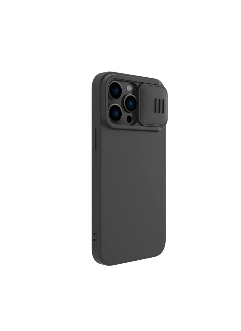 Nillkin - CamShield Silky Magnetic Silicone Case For iphone 14 Pro - Black - Image 1