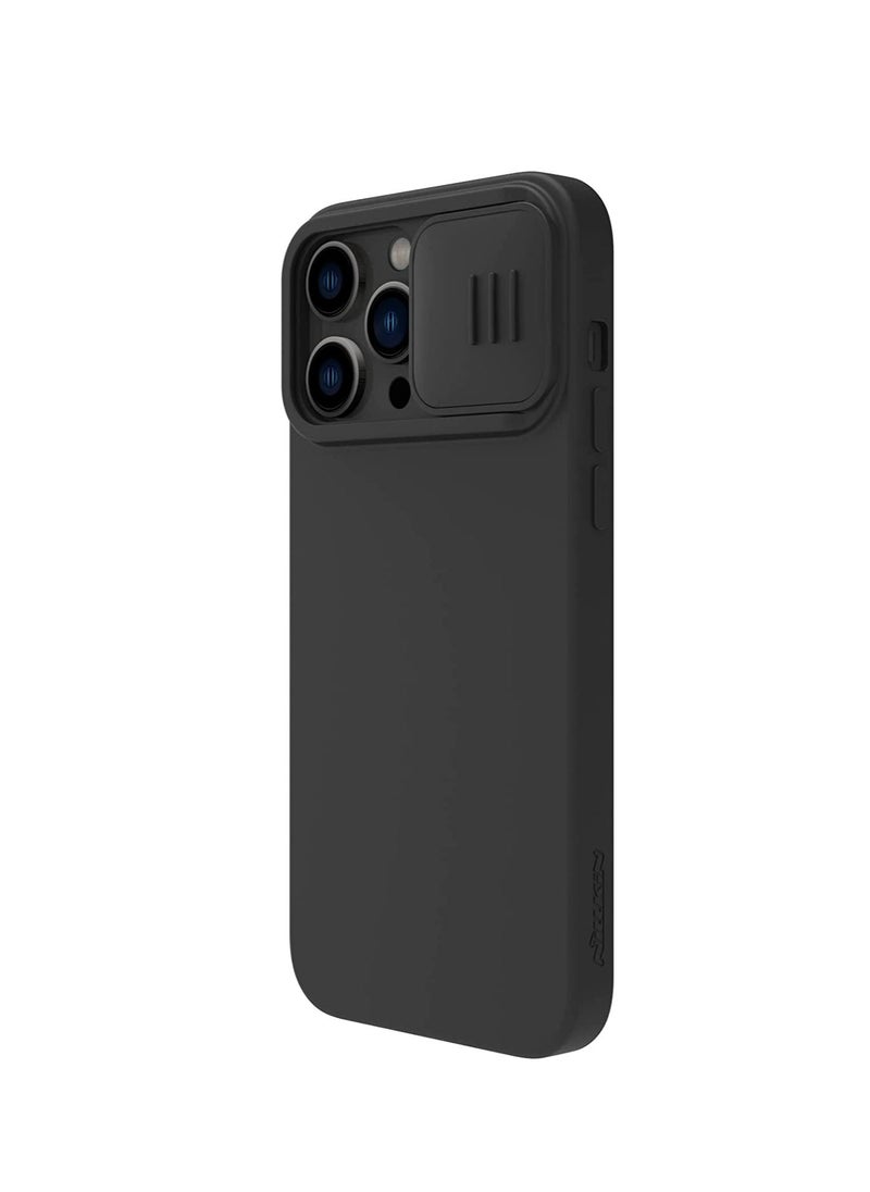 Nillkin - CamShield Silky Magnetic Silicone Case For iphone 14 Pro - Black - Image 1