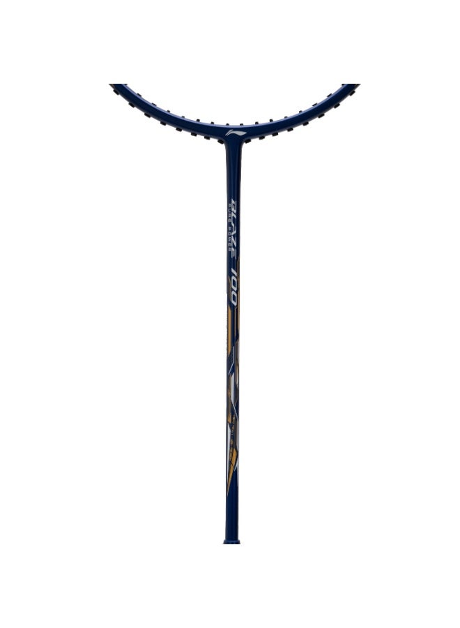 Li-Ning Badminton Racket Blaze 100 (Navy/White/Gold) - 78g (Unstrung) - Image 3