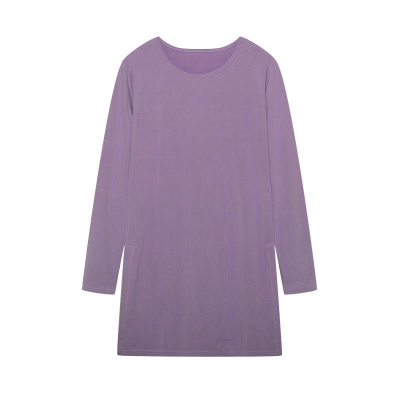 2023 Autumn New Children'S Long Sleeve Slim Slim Split Long T-Shirt - Image 1