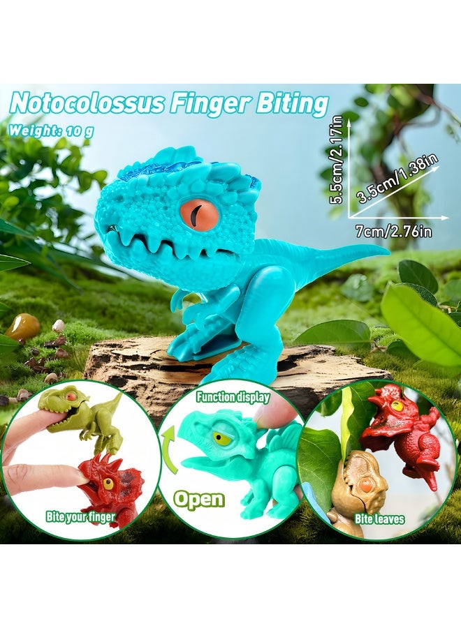 نيبمينينت ألعاب الديناصورات المثيرة لقضم الأصابع - ديناصور تي ريكس ومجموعة متنوعة من الديناصورات القابلة للالتواء