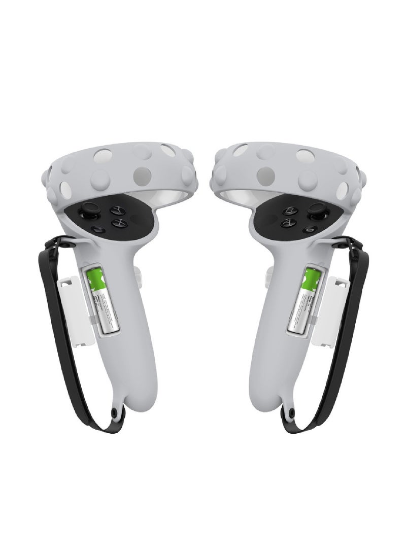 YONK Controller Grips Cover Accessories Compatible With Quest 2 With Battery Opening Protector With Knuckle Straps  - Image 1