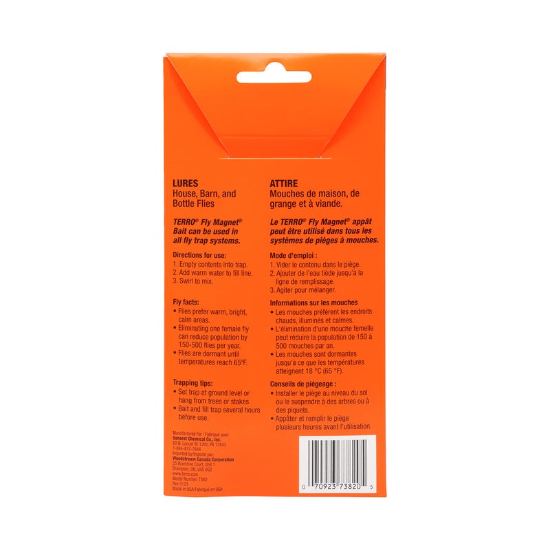 TERRO Fly Magnet Replacement Bait for T380-20 Fly Magnet Trap Attractants - Attract and Trap Flies - Bait for House, Barn, and Bottle Flies - T382, Includes 10 Packs (20 Total) Baits - Image 4