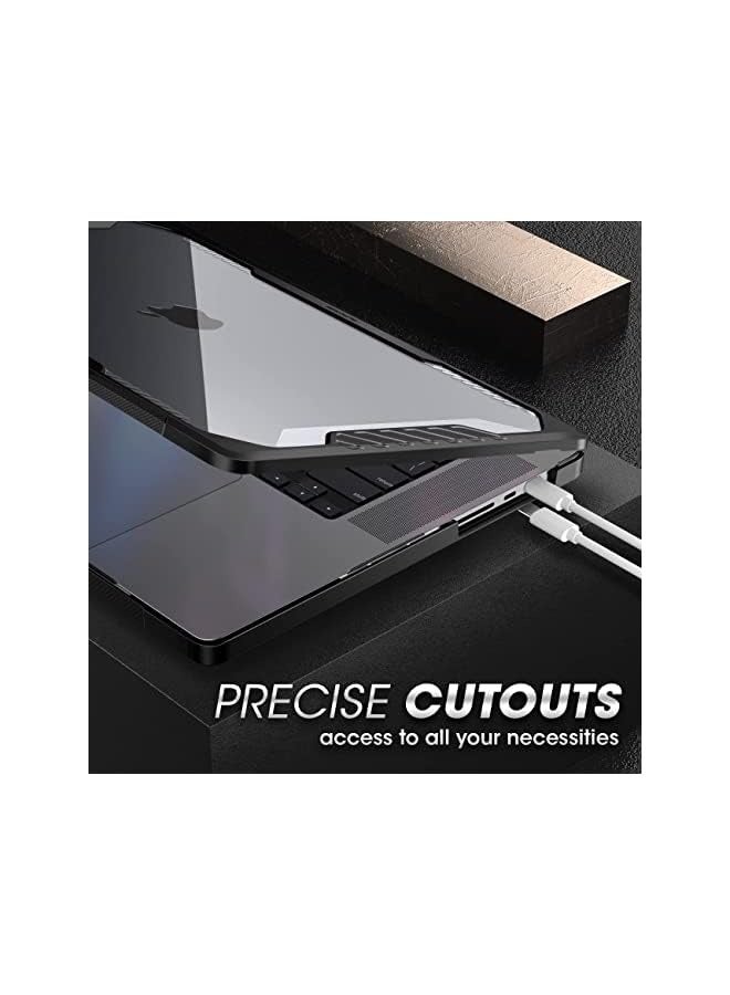 PROMASS [Unicorn Beetle Series] Case Designed For MacBook Pro 16 Inch (2021 Release) A2485 M1 Pro / M1 Max, Slim Rubberized TPU Bumper Cover for MacBook Pro 16" with Touch ID - Black - Image 5