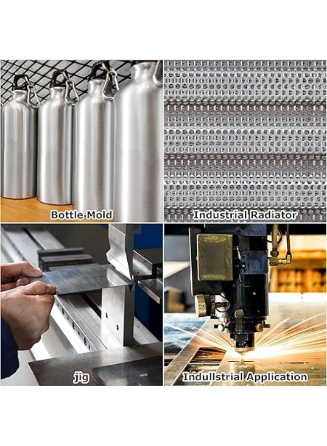 VITION 2 Pack Aluminum Sheets 0.9mm Thick, 200mm Length, 150mm Width, Practice Blank Aluminium Stamping Sheets Panel Plate Metal Craft for Jewelry Making Hand Stamping Embossing Etching - Image 3