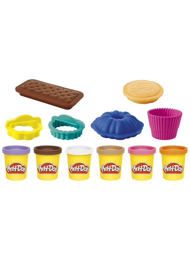 Play-Doh مجموعة اللعب الصغيرة لمخبز بلاي دو، ألعاب مطبخ، فنون وحرف للأطفال 3 سنوات فما فوق - Image 3