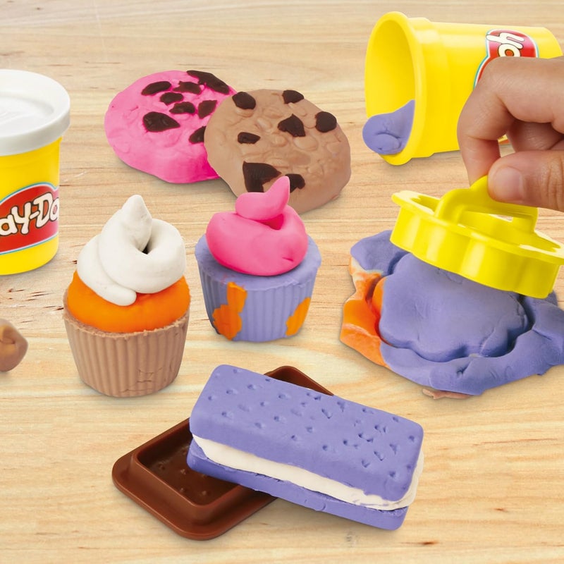 Play-Doh مجموعة اللعب الصغيرة لمخبز بلاي دو، ألعاب مطبخ، فنون وحرف للأطفال 3 سنوات فما فوق - Image 3