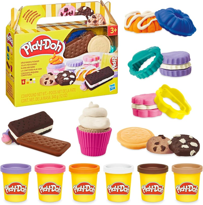 Play-Doh مجموعة اللعب الصغيرة لمخبز بلاي دو، ألعاب مطبخ، فنون وحرف للأطفال 3 سنوات فما فوق - Image 1