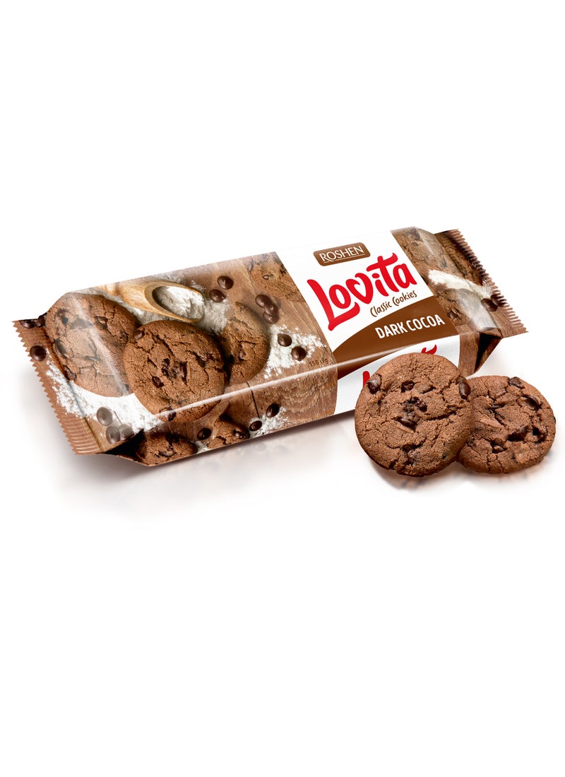 Roshen Lovita Cookies With Chocoa And Coating Drops - Image 1