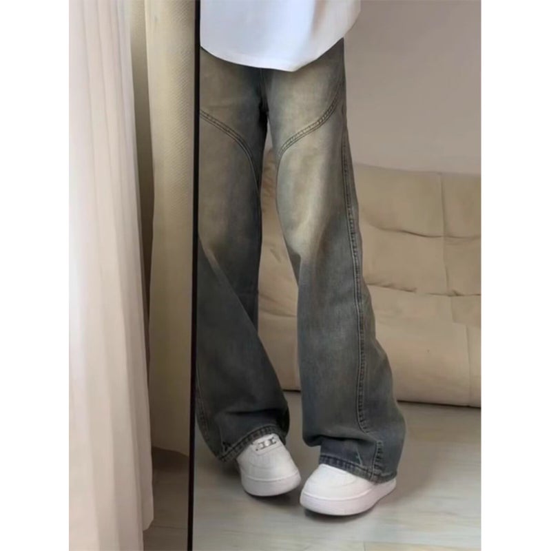 Unisex Classic Denim Jeans Loose Fit Daily Outdoor Wear - Image 3