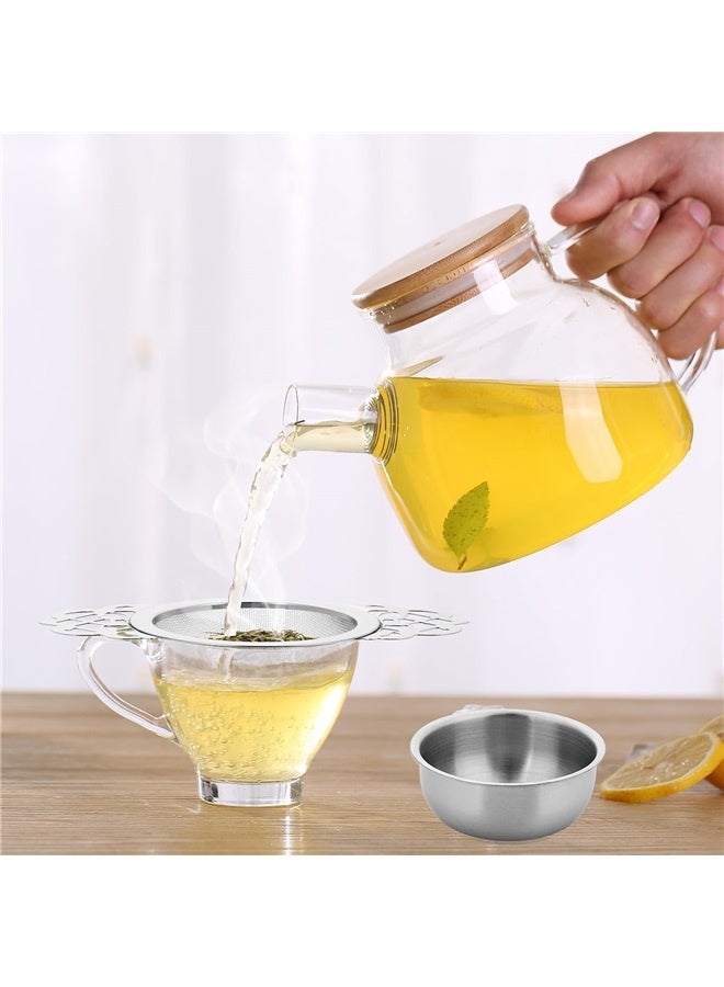2Pcs Small Fine Mesh Tea Strainers, Stainless Steel Loose Tea Infusers Strainers 7 cm Diameter, Tea Filter with Double Wing Handles  - Image 5
