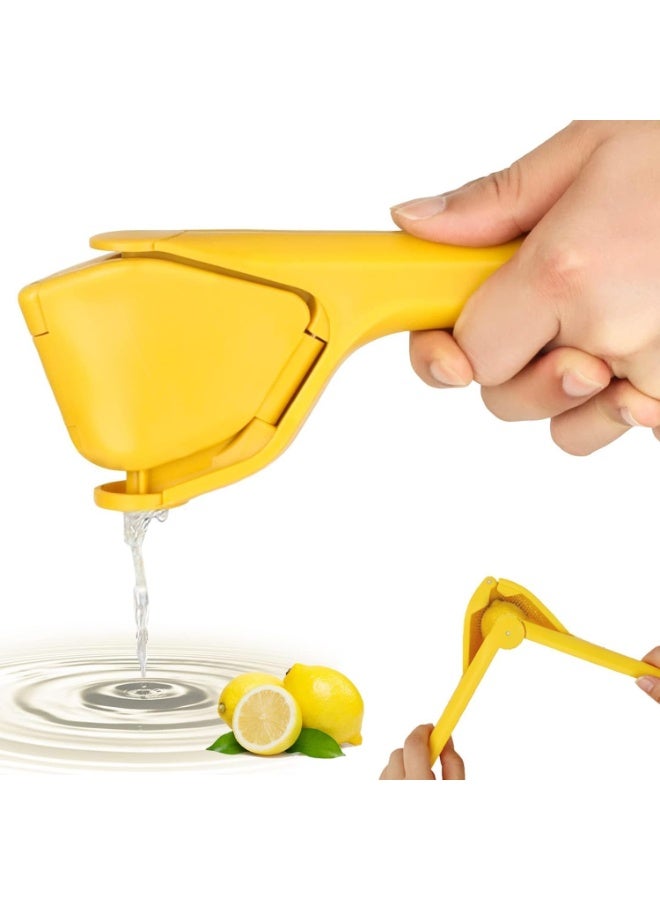 Lemon Squeezer, Lemon Juicer Hand Lime Squeezer, Large Manual Citrus Press That Folds Flat for Space, Ergonomic Design with Sideways Pivot, Easy to Use, for Lemon, Lime, Cirtus, Fruit  - Image 1