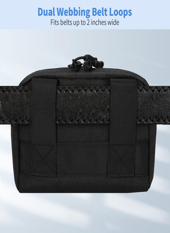 KENOBEE EDC Belt Pouch for Men Women, Water Resistant Heavy Duty Waxed Canvas Waist Pack Bag with YKK Zippers for Traveling, Hiking, Outdoors - Image 4