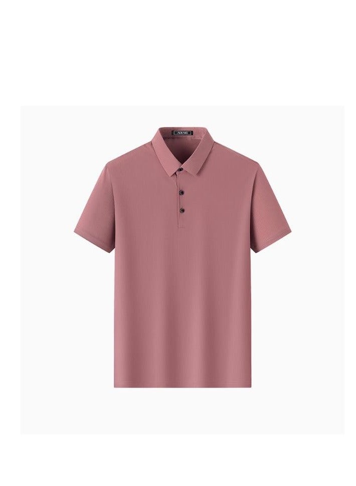 AOKANG Men's Elastic Breathable Short Sleeve Polo - Image 1